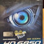 Gigabyte Radeon HD6850 1GB GDDR5 256bit Windforce PCIe videokártya dobozában fotó