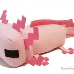 Minecraft rózsaszín Axolotl plüss 25 cm fotó