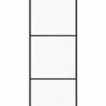 vidaXL ESG üveg és alumínium tolóajtó fémszerelvény-szettel 76x205 cm fotó