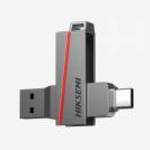 Hikvision HIKSEMI Pendrive - Dual Slim, 64GB, USB3.2 - Type-C, Ezüst fotó