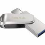 SanDisk Pendrive - 32GB Dual Drive Luxe (150MB/s, Type-C, USB 3.1 Gen 1, ezüst) - SANDISK fotó