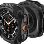 Spigen Rugged Armor Samsung Galaxy Watch Ultra tok, Matte Black, fekete fotó