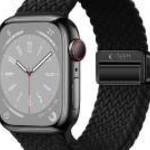 Tech-Protect NYLONMAG óraszíj Fekete, Apple Watch 42mm / 44mm / 45mm / 49mm készülékhez - TECH-PROTE fotó