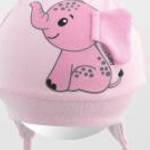 Pamut baba sapka New Baby Happy Elephant pink - NEW BABY fotó