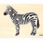 Gyermek fa puzzle Montessori Viga Zebra fotó