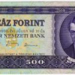 Magyarország 500 Forint 1990 E Unc fotó