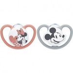 Nuk Space Disney Mickey & Minnie Mouse Játszócumi (2 db / csomag) (10739746) fotó