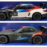 2db Bluetooth távvezérlésű bontatlan játék autó BMW M4 GT3, Z4 GT3 modellek USB töltés 1FT NMÁ fotó