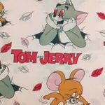 ÁGYNEMŰHUZAT GARNITÚRA * PAPLANHUZAT + PÁRNAHUZAT * VÉKONY ANYAGÚ NYÁRI HUZAT * TOM & JERRY MOTÍVUM fotó