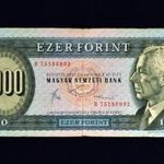 1983 " B " SOROZAT BARTÓK 1000 FORINT BANKJEGY ! fotó