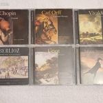 CD válogatás Chopin, Berlioz, Orff, Grieg, Strauss, Vivaldi (6 db-os) fotó