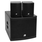 OMNITRONIC - Set MOLLY-12A Subwoofer active + 2x MOLLY-6 Top 8 Ohm, black fotó