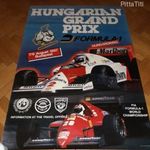 Forma-1 Magyar Nagydíj 1987 plakát - 68 cm x 98 cm / Hungaroring poszter, formula-1 fotó