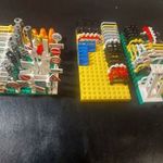 Eredeti lego kresz táblák út terelő táblák korlátok bólyák city korlát fény jelző berendezés lámpa fotó