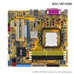 ASUS M2A-VM AMD AM-2 SATA-RAID PCI-E + AM2-es BE2350-s 2 MAGOS PROCESSZOR + HŰTŐ+ 2 GB RAM fotó