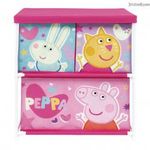 Peppa malac Friends játéktároló állvány 3 rekeszes 53x30x60 cm fotó