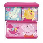 Peppa malac Friends játéktároló állvány 3 rekeszes 53x30x60 cm fotó