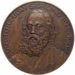 Meyer Kayserling (1829-1929) emlékérme születésének 100. évfordulójára (bronz) 72, 40g fotó