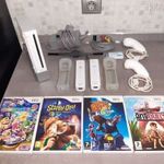 Nintendo Wii konzol (RVL-001 EUR) + 2 db Wii Remote controller + 4 db Wii játék, TESZTELT, Wii1103 fotó