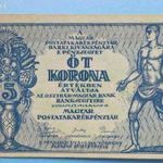 1919 5 korona UNC! fotó