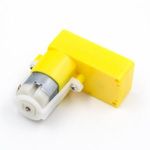 Áttételes DC motor L alakú dupla tengely 3-6V fotó