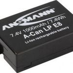 LP-E8 Canon kamera akku 7, 4V 1000 mAh, Ansmann fotó