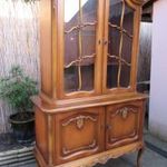 Elegáns chippendale vitrin - komód 195 cm magas fotó