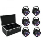 EUROLITE Set 6x LED PARty Spot + Case TDV-1 fotó