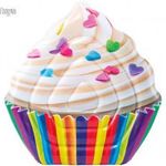 Cupcake felfújható matrac 142x135 cm - Intex fotó