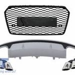 Bumper Valance légdiffúzor kipufogóvégekkel és első ráccsal, alkalmas AUDI A7 4G Facelift (2015-2... fotó