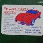 Kártyanaptár 1995. 27. sz. Autósiskola. Chevrolet Corvette személygépkocsi, sportautó grafika. fotó