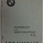 BMW-Kraftrad R35 motorkerékpár eredeti kezelési, útmutató, szervízkönyv, Eisenach 1947 fotó