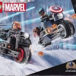 76260 Lego Marvel Infinity Saga Fekete Özvegy és Amerika Kapitány motorkerékpárok új, bontatlan! fotó