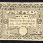 1849 Temesvár 5 Gulden ( NEM ÉRVÉNYTELENÍTETT ! ) F -NT08 fotó