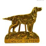 " ENGLISH SETTER " KUTYA ... RÉZ DÍSZTÁRGY X fotó