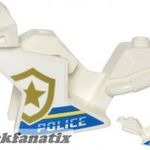 Lego Motorcycle Fairing, Racing (Sport) Bike with 'POLICE', Blue and Bright Light Yello... fotó