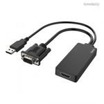 Hama VGA to HDMI Adapter Black 00200342 fotó