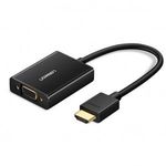 UGREEN MM102 HDMI-VGA adapter, fekete (40233) (UG40233) fotó