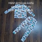 H&M járműves kisfiú pizsama szett 8-10 év 134-140 cm fotó