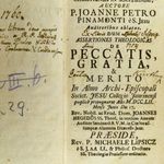 1752 P. JOANNE PETRO PECCATIS GRATIA ... ÉRDEKES BŐRKÖTÉSES TEOLÓGIAI KÖNYV fotó