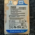 Western Digital 250GB 2.5" HDD fotó