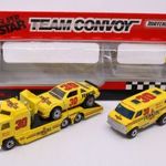 Matchbox Super Star Team CY (1992) Kenworth Cabover Transporter + Pontiac GP + Chevy Van "PENNZOIL" fotó