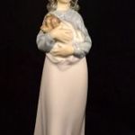 LÁNY KUTYÁVAL ... LLADRO NAO PORCELÁN FIGURA X fotó