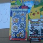 xx(LE33) ÚJ BONTATLAN POKÉMON JÁTÉK+ ÚJSÁG, MÁS-MÁS JÁTÉK- MATRICÁK3 2 CSOMAG KÁRTYA fotó