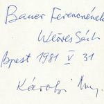 WEÖRES Sándor: - - által dedikált és Károlyi Amy által aláírt Szép versek 1980 (*42) fotó