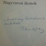 Pilinszky János: Nagyvárosi ikonok [1970] DEDIKÁLT PAPÍR VÉDŐBORÍTÓVAL fotó