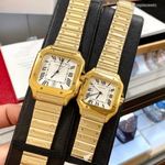 Cartier Santos de Cartier Gold uniszex karóra automata szerkezettel fotó