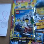 (LE47) ÚJ BONTATLAN LEGO CITY FIGURA, RENDŐR ÉS RABLÓ+ ÚJSÁG KÉPREGÉNY POSZTERREL fotó