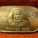 Tonga nagyméretű nikkel FAO 1 paanga 1979 47x27 mm fotó