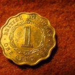 British Honduras réz 1 cent 1964 fotó